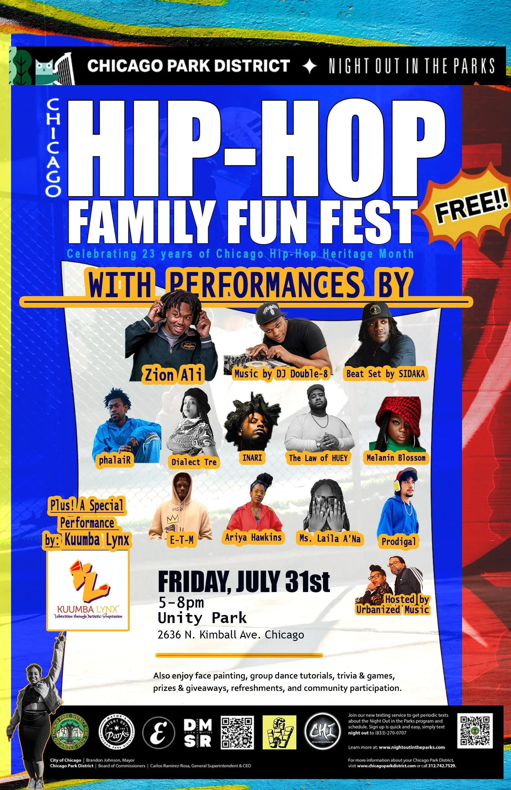 HIPHOP PEACE and UNITY FEST.❗️ Outreach Program: Peace, Love, and Unity: Hip-Hop Family Fun Fest
